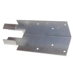 3" Mortice Type (Arris Rail to Post) Galvanised Bracket