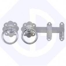 6" Ring Gate Latch Kit 1136 BZP Bright Zinc Plated