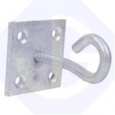 50mm Hook on Plate 2" x 2" Galvanised 50mm Hook on Plate 2" x 2" Galvanised