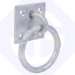 50mm Manger Ring on Plate Galvanised 50mm Manger Ring on Plate Galvanised