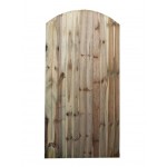 Green Treated Arched Top Closeboard Gate (Linnell) 1800mm x 900mm