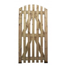 Green Treated Arched Top Palisade Gate (Linnell) 1800mm x 900mm Green Treated Arched Top Palisade Gate (Linnell) 1800mm x 900mm