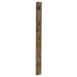 Softwood Treated & Morticed Fence Post 100mm x 100mm, 2.4 metre length - Green Treated