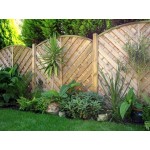 Decorative Madrid Fence Panel 1.8m (w) x 1.2m (h) - Green Treated