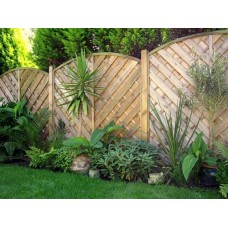 Decorative Madrid Fence Panel 1.8m (w) x 1.2m (h) - Green Treated Decorative Madrid Fence Panel 1.8m (w) x 1.2m (h) - Green Treated